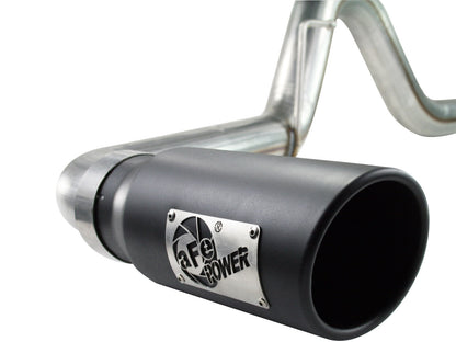 Mach Force-Xp 3 Inch 409 Stainless Steel Cat-Back Exhaust System w/Black Tip Ford F-150 04-08 V8-4.6/5.4L aFe Power-4