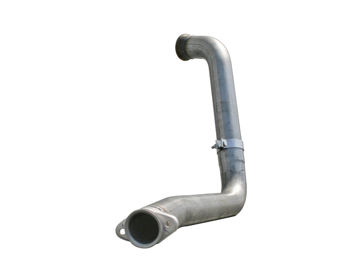 Large Bore-HD 3-1/2 Inch 409 Stainless Steel Downpipe Ford Diesel Trucks 03-07 V8-6.0L (td) aFe Power
