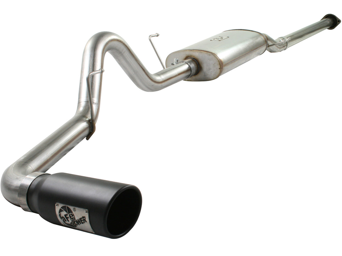 Mach Force-Xp 3 Inch 409 Stainless Steel Cat-Back Exhaust System w/Black Tip Ford F-150 09-10 V8-4.6/5.4L aFe Power