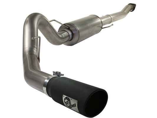 Mach Force-Xp 4 Inch Stainless Steel Cat-Back Exhaust System w/Black Tip Ford F-150 11-14 V6-3.5L (tt) aFe Power
