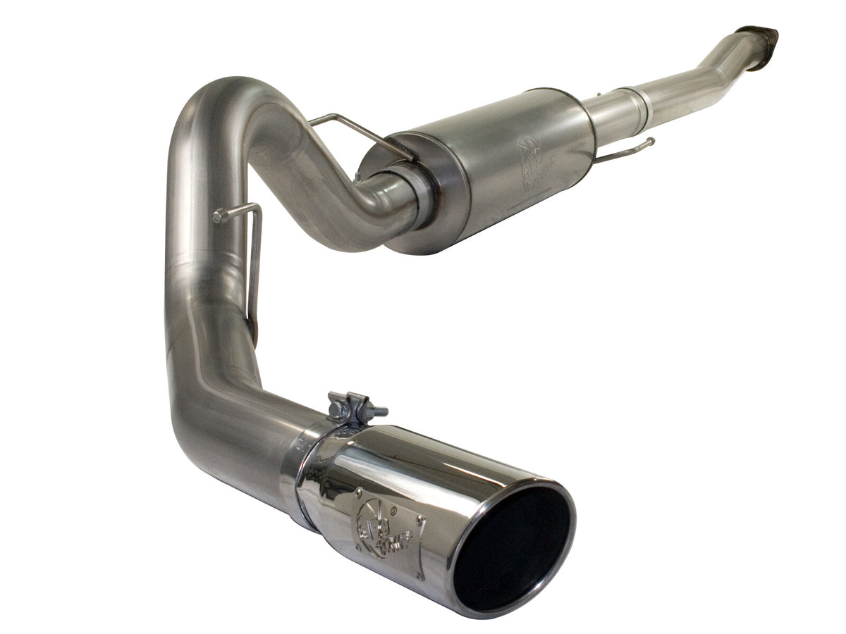 Mach Force-Xp 3 Inch 409 Stainless Steel Cat-Back Exhaust System w/ Tip Ford F-150 11-14 V6-3.5L (tt) aFe Power-12