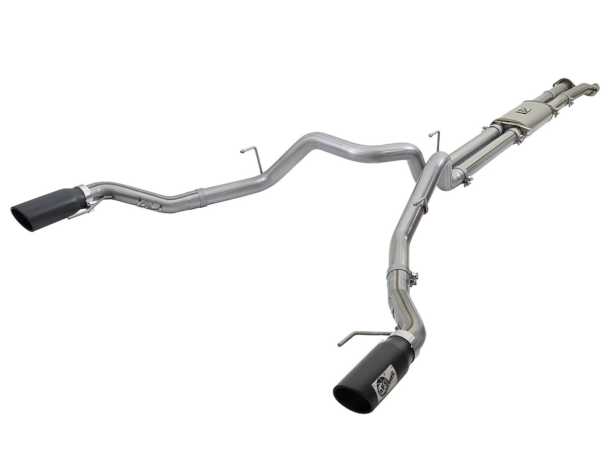 Mach Force-Xp 3 Inch 409 Stainless Steel Cat-Back Exhaust System w/ Tip Ford F-150 Raptor 17-20 V6-3.5L (tt) aFe Power-7