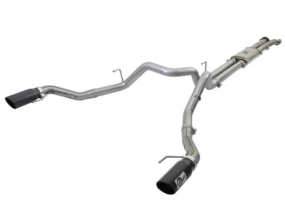 Mach Force-Xp 3 Inch 409 Stainless Steel Cat-Back Exhaust System w/ Tip Ford F-150 Raptor 17-20 V6-3.5L (tt) aFe Power-7