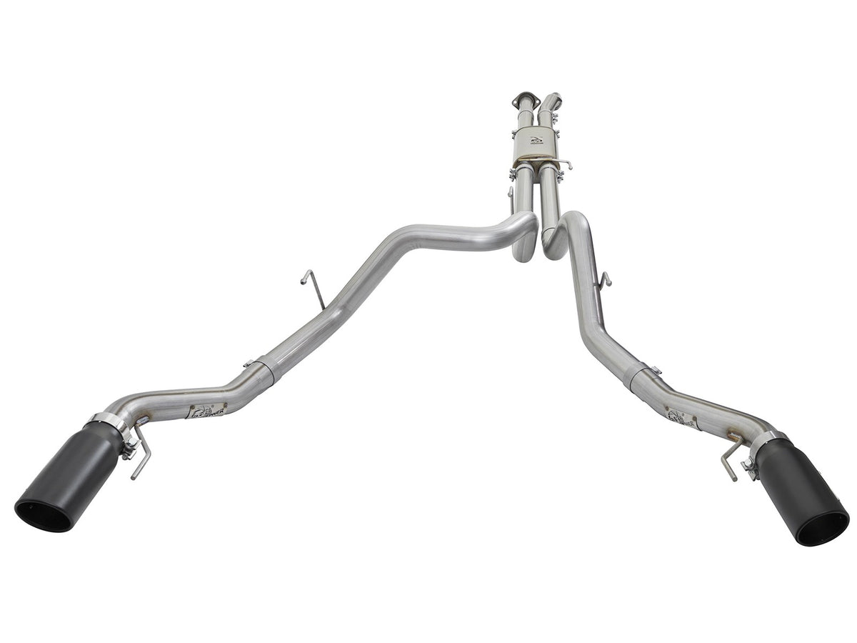 Mach Force-Xp 3 Inch 409 Stainless Steel Cat-Back Exhaust System w/ Tip Ford F-150 Raptor 17-20 V6-3.5L (tt) aFe Power-8