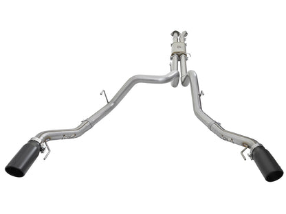 Mach Force-Xp 3 Inch 409 Stainless Steel Cat-Back Exhaust System w/ Tip Ford F-150 Raptor 17-20 V6-3.5L (tt) aFe Power-8