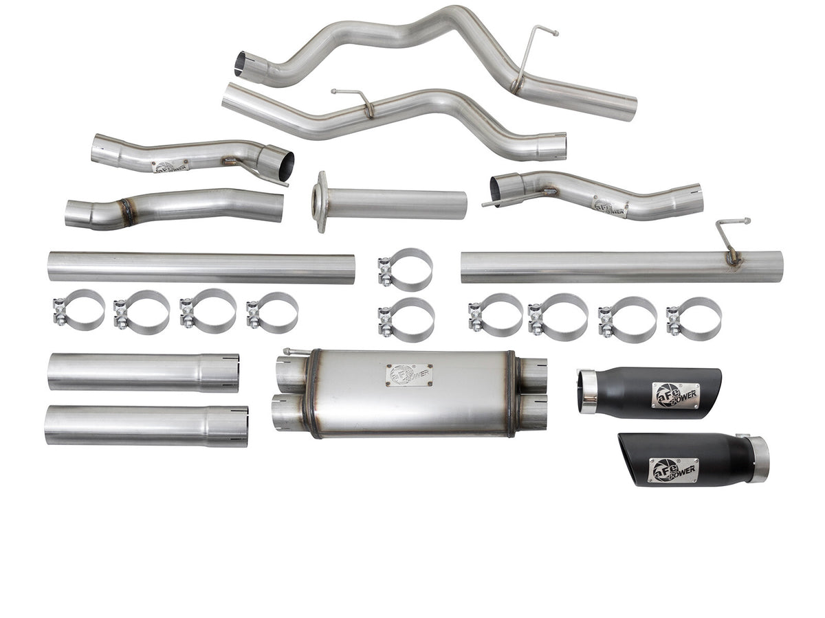 Mach Force-Xp 3 Inch 409 Stainless Steel Cat-Back Exhaust System w/ Tip Ford F-150 Raptor 17-20 V6-3.5L (tt) aFe Power-13