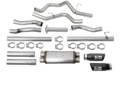 Mach Force-Xp 3 Inch 409 Stainless Steel Cat-Back Exhaust System w/ Tip Ford F-150 Raptor 17-20 V6-3.5L (tt) aFe Power-13