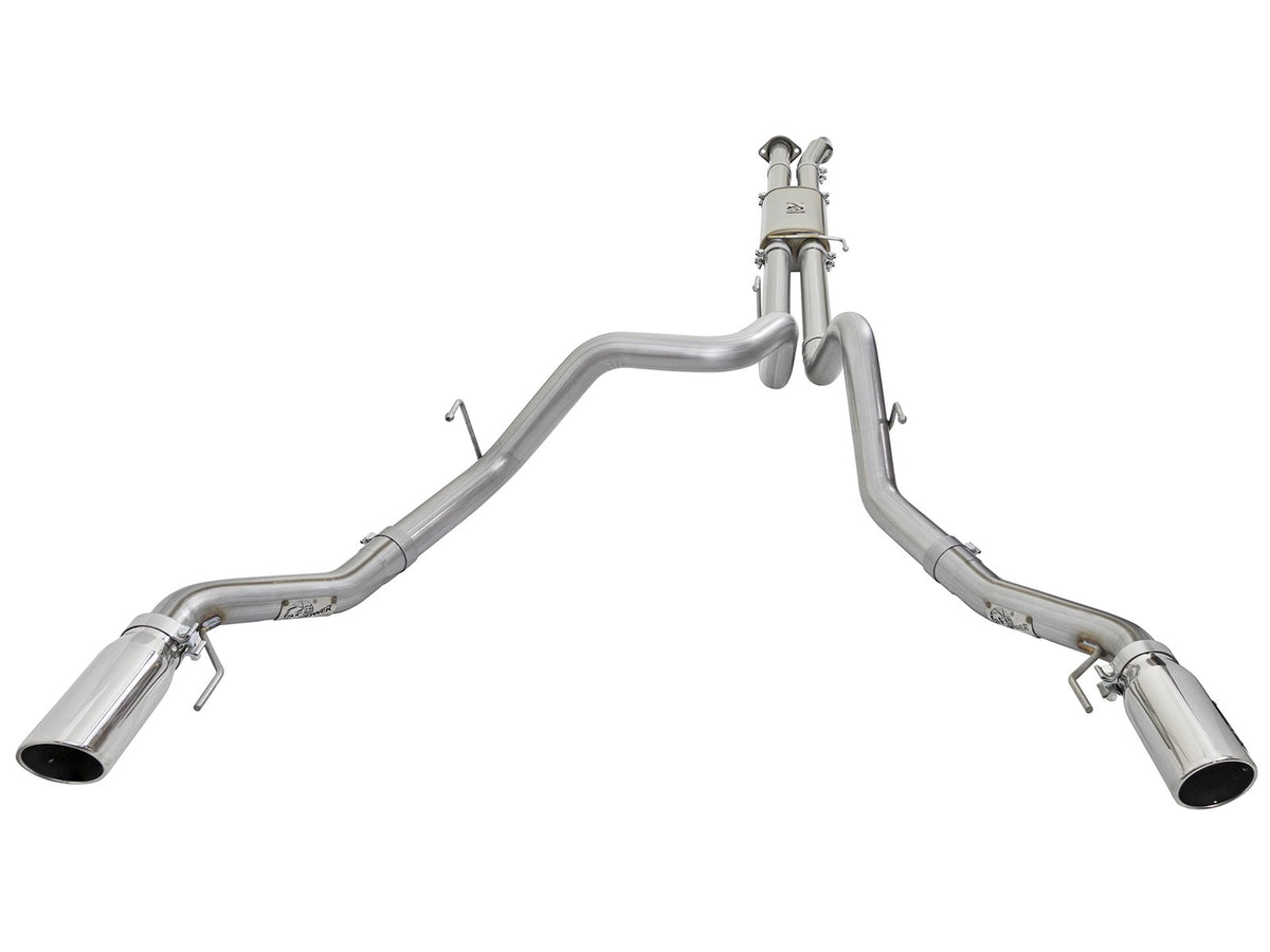 Mach Force-Xp 3 Inch 409 Stainless Steel Cat-Back Exhaust System w/ Tip Ford F-150 Raptor 17-20 V6-3.5L (tt) aFe Power-1