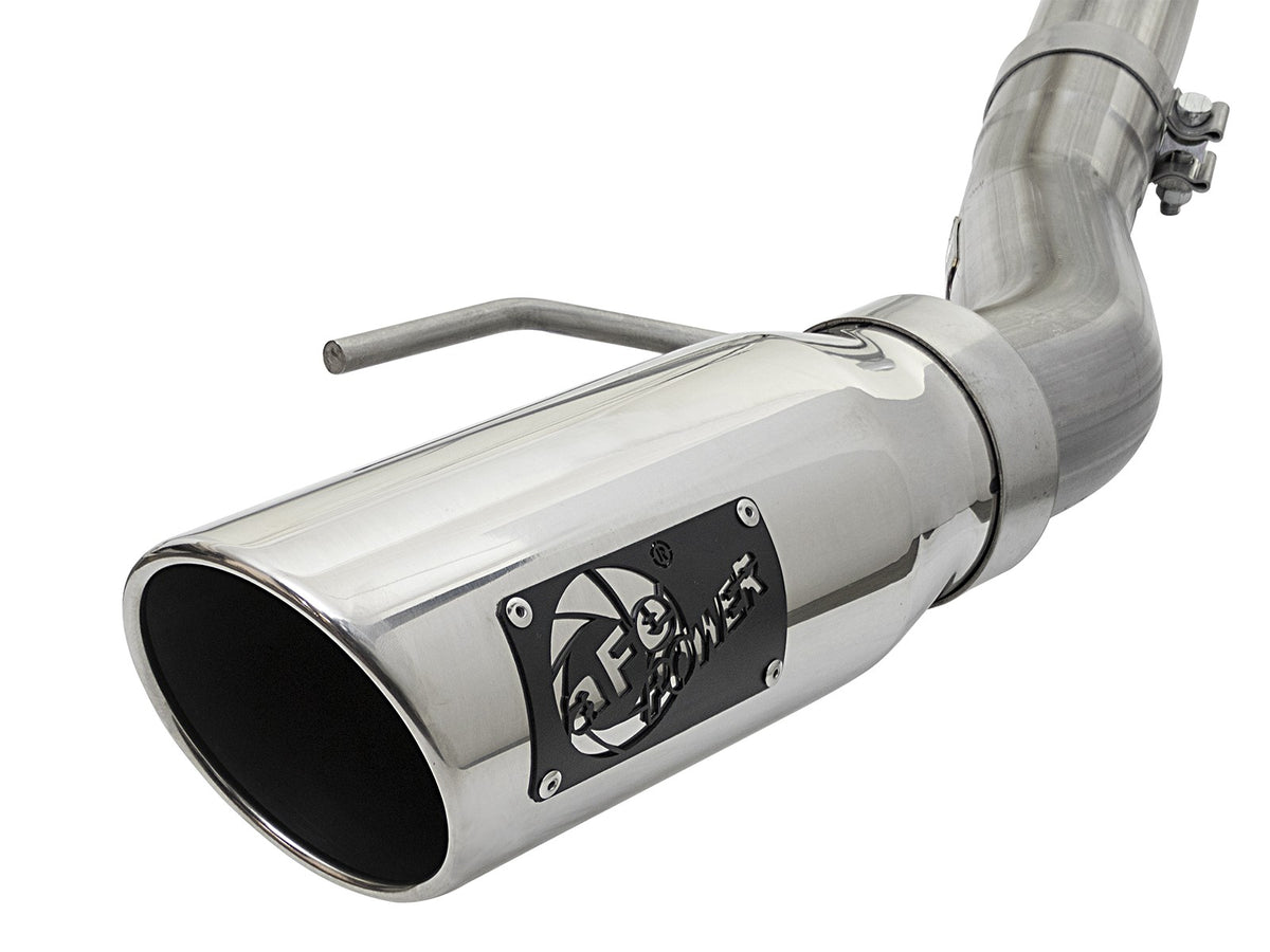 Mach Force-Xp 3 Inch 409 Stainless Steel Cat-Back Exhaust System w/ Tip Ford F-150 Raptor 17-20 V6-3.5L (tt) aFe Power-2