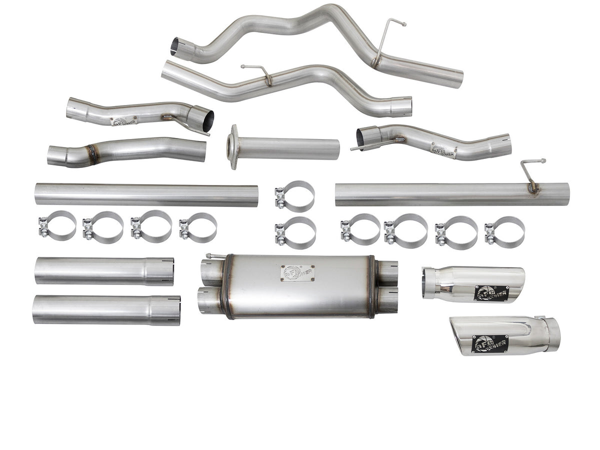 Mach Force-Xp 3 Inch 409 Stainless Steel Cat-Back Exhaust System w/ Tip Ford F-150 Raptor 17-20 V6-3.5L (tt) aFe Power-5