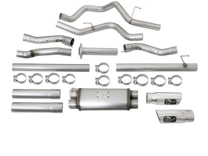 Mach Force-Xp 3 Inch 409 Stainless Steel Cat-Back Exhaust System w/ Tip Ford F-150 Raptor 17-20 V6-3.5L (tt) aFe Power-5