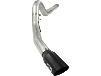 Large Bore-HD 5 Inch 409 Stainless Steel Dpf-Back Exhaust System w/ Tip Ford Diesel Trucks 08-10 V8-6.4L (td) aFe Power-6