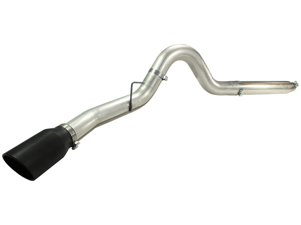 Large Bore-HD 5 Inch 409 Stainless Steel Dpf-Back Exhaust System w/ Tip Ford Diesel Trucks 08-10 V8-6.4L (td) aFe Power-7