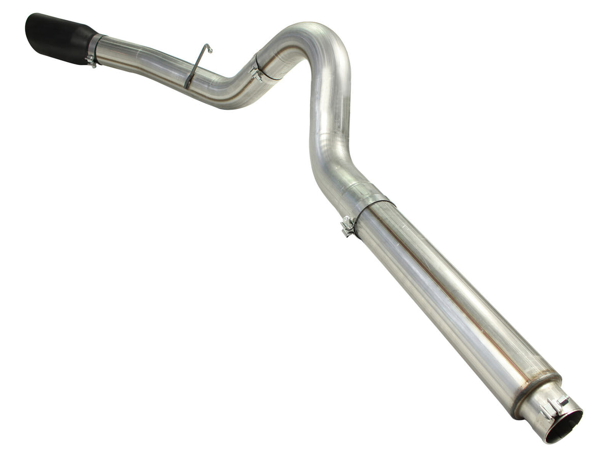 Large Bore-HD 5 Inch 409 Stainless Steel Dpf-Back Exhaust System w/ Tip Ford Diesel Trucks 08-10 V8-6.4L (td) aFe Power-8