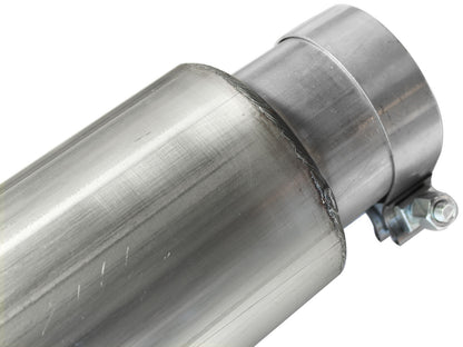 Large Bore-HD 5 Inch 409 Stainless Steel Dpf-Back Exhaust System w/ Tip Ford Diesel Trucks 08-10 V8-6.4L (td) aFe Power-10