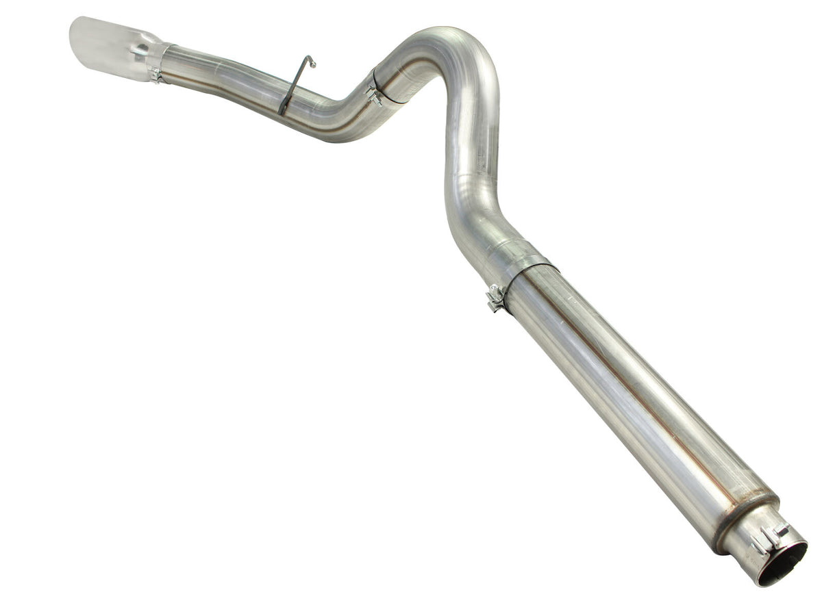 Large Bore-HD 5 Inch 409 Stainless Steel Dpf-Back Exhaust System w/ Tip Ford Diesel Trucks 08-10 V8-6.4L (td) aFe Power-2