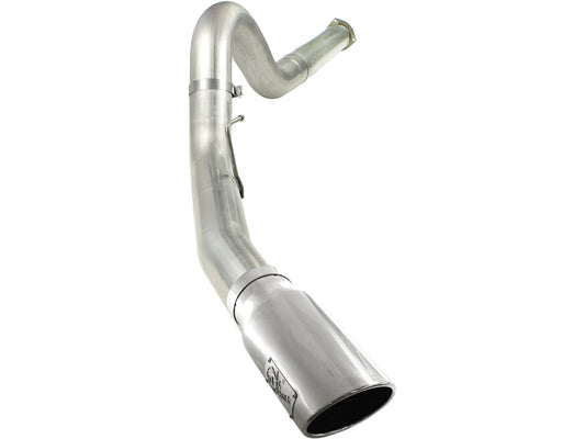 Large Bore-HD 5 Inch 409 Stainless Steel Dpf-Back Exhaust System w/ Tip Ford Diesel Trucks 11-14 V8-6.7L (td) aFe Power