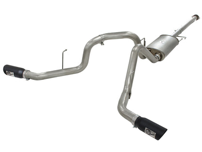 Mach Force-Xp 3 Inch 409 Stainless Steel Cat-Back Exhaust System w/ Tip Ford F-150 11-14 V6-3.5L (tt) aFe Power-6