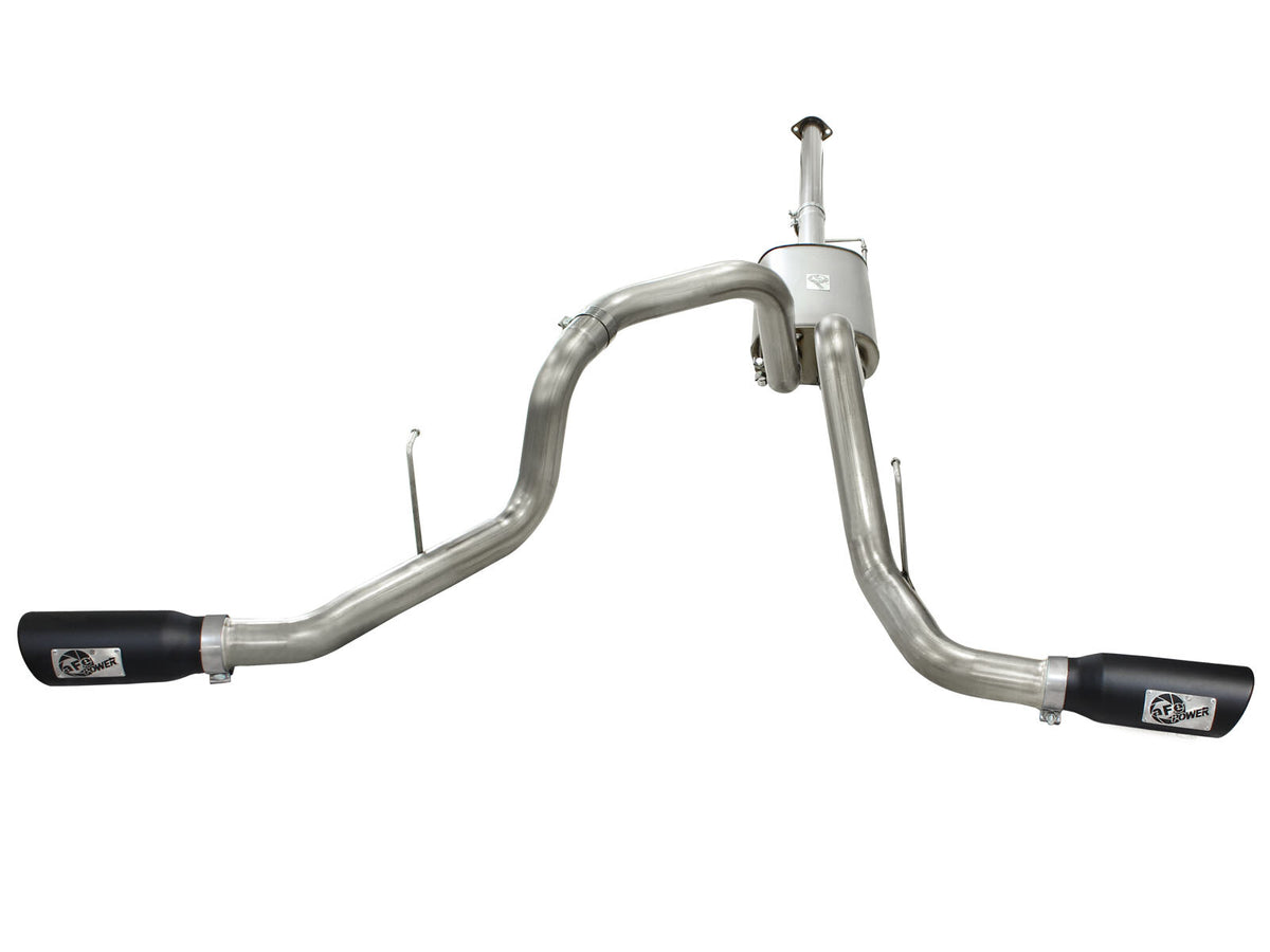 Mach Force-Xp 3 Inch 409 Stainless Steel Cat-Back Exhaust System w/ Tip Ford F-150 11-14 V6-3.5L (tt) aFe Power-7