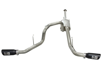 Mach Force-Xp 3 Inch 409 Stainless Steel Cat-Back Exhaust System w/ Tip Ford F-150 11-14 V6-3.5L (tt) aFe Power-7