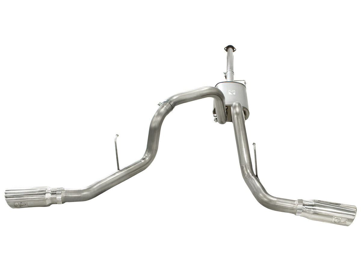 Mach Force-Xp 3 Inch 409 Stainless Steel Cat-Back Exhaust System w/ Tip Ford F-150 11-14 V6-3.5L (tt) aFe Power-1
