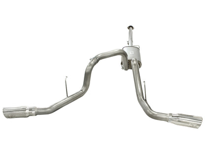 Mach Force-Xp 3 Inch 409 Stainless Steel Cat-Back Exhaust System w/ Tip Ford F-150 11-14 V6-3.5L (tt) aFe Power-1