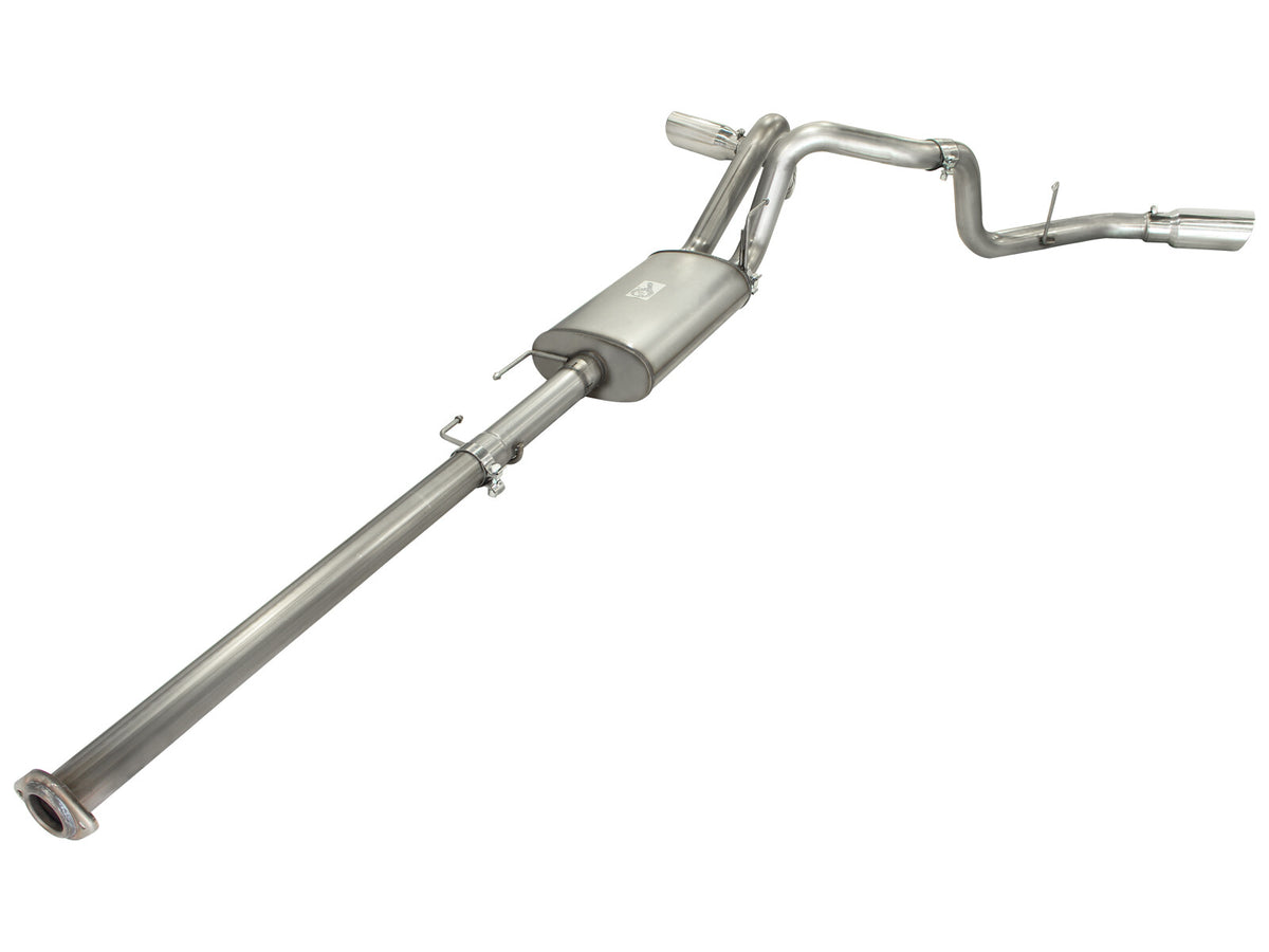 Mach Force-Xp 3 Inch 409 Stainless Steel Cat-Back Exhaust System w/ Tip Ford F-150 11-14 V6-3.5L (tt) aFe Power-2