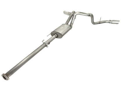 Mach Force-Xp 3 Inch 409 Stainless Steel Cat-Back Exhaust System w/ Tip Ford F-150 11-14 V6-3.5L (tt) aFe Power-2