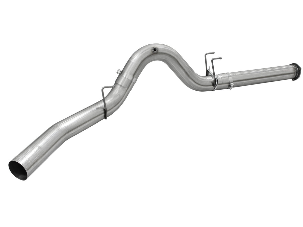 Large Bore-HD 5 Inch 409 Stainless Steel Dpf-Back Exhaust System Ford Diesel Trucks 15-16 V8-6.7L (td) aFe Power-1