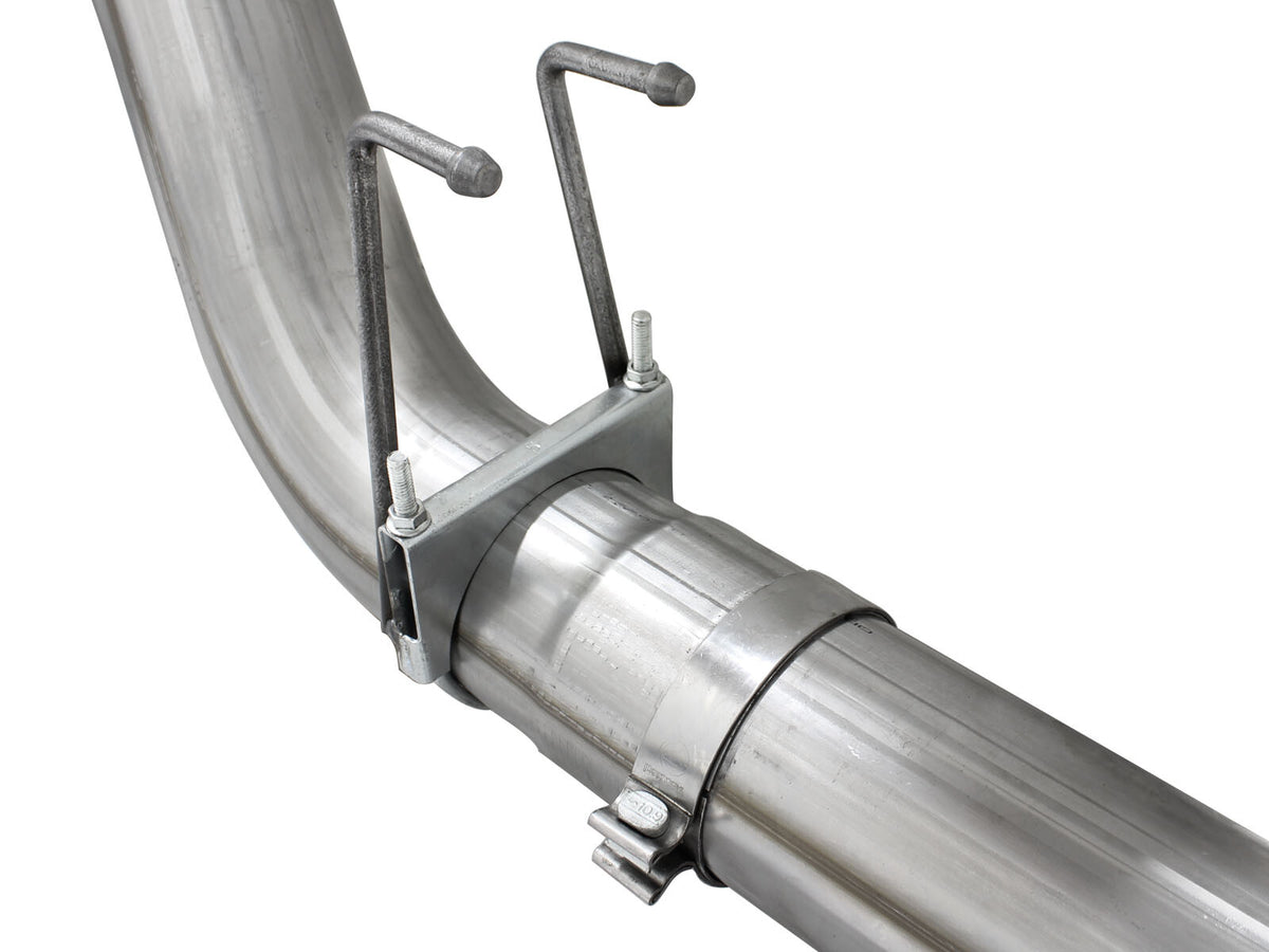 Large Bore-HD 5 Inch 409 Stainless Steel Dpf-Back Exhaust System Ford Diesel Trucks 15-16 V8-6.7L (td) aFe Power-3