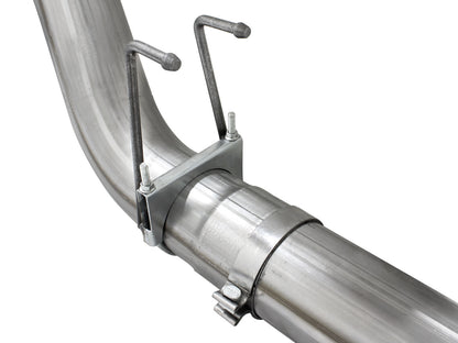 Large Bore-HD 5 Inch 409 Stainless Steel Dpf-Back Exhaust System Ford Diesel Trucks 15-16 V8-6.7L (td) aFe Power-3