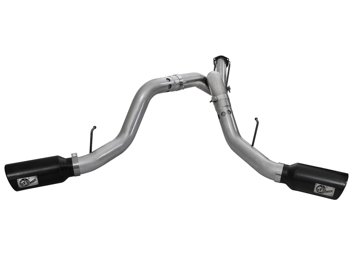 Large Bore-HD 4 Inch 409 Stainless Steel Dpf-Back Exhaust System w/ Tip Ford Diesel Trucks 11-14 V8-6.7L (td) aFe Power-7