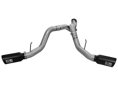 Large Bore-HD 4 Inch 409 Stainless Steel Dpf-Back Exhaust System w/ Tip Ford Diesel Trucks 11-14 V8-6.7L (td) aFe Power-7