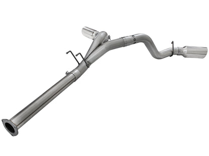 Large Bore-HD 4 Inch 409 Stainless Steel Dpf-Back Exhaust System w/ Tip Ford Diesel Trucks 11-14 V8-6.7L (td) aFe Power-2