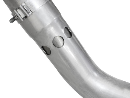 Large Bore-HD 4 Inch 409 Stainless Steel Dpf-Back Exhaust System w/ Tip Ford Diesel Trucks 11-14 V8-6.7L (td) aFe Power-3
