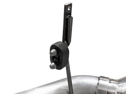 Large Bore-HD 4 Inch 409 Stainless Steel Dpf-Back Exhaust System w/ Tip Ford Diesel Trucks 11-14 V8-6.7L (td) aFe Power-4