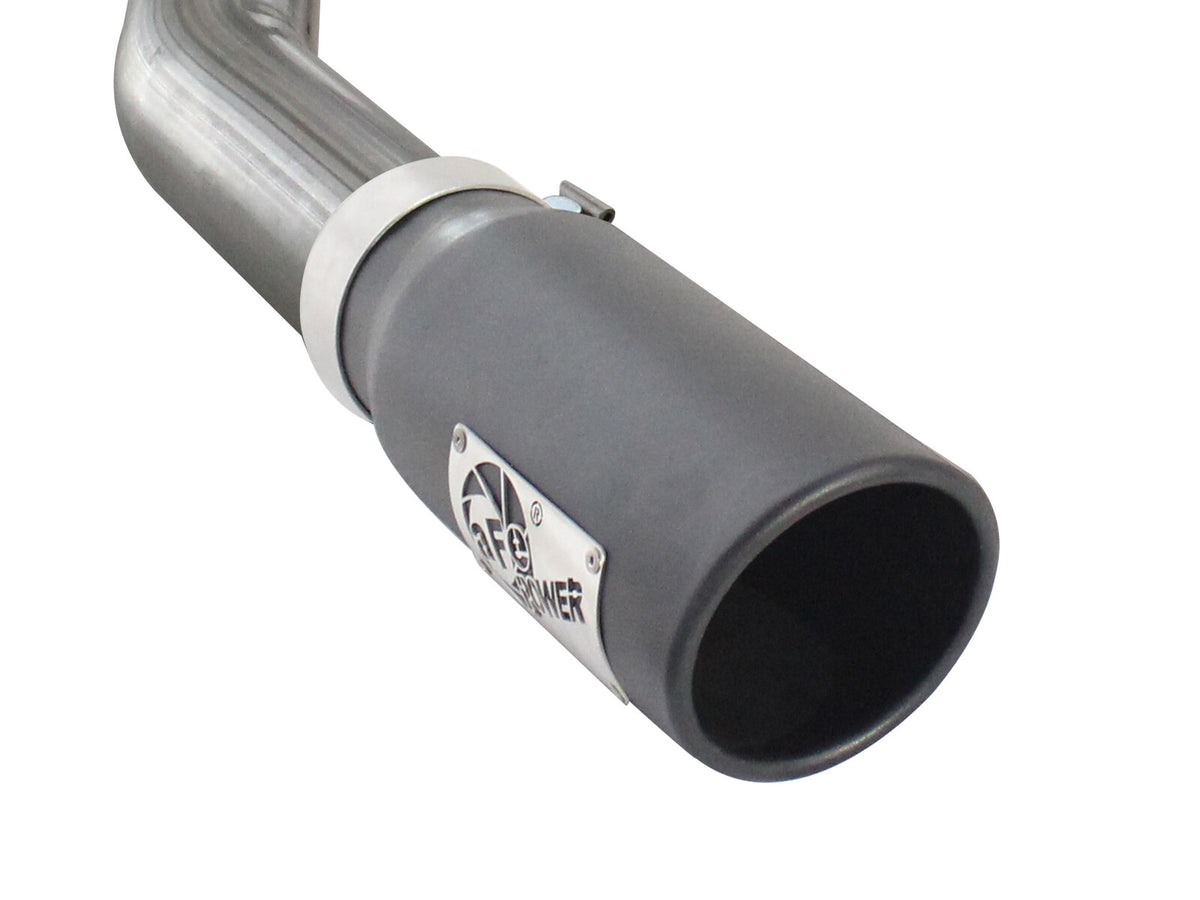 Mach Force-Xp 3 Inch to 3-1/2 Inch 409 Stainless Steel Cat-Back Exhaust w/ Tip Ford F-150 11-14 V6-3.5L (tt) Turn Out aFe Power-6