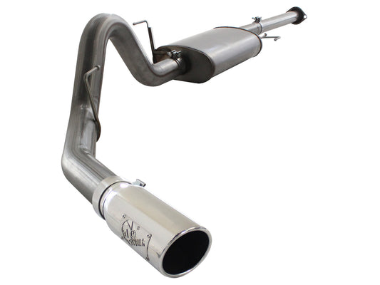 Mach Force-Xp 3 Inch to 3-1/2 Inch 409 Stainless Steel Cat-Back Exhaust w/ Tip Ford F-150 11-14 V6-3.5L (tt) Turn Out aFe Power