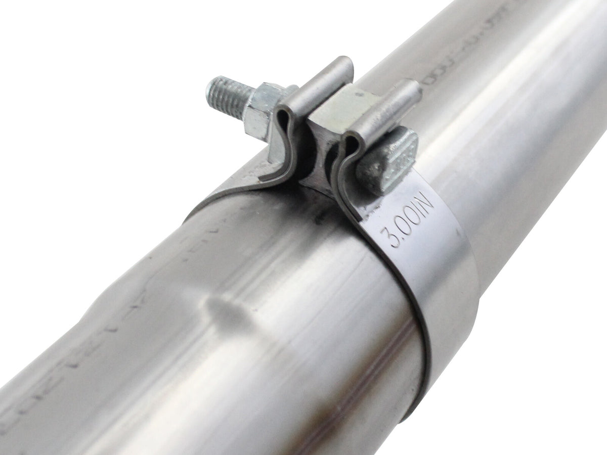 Mach Force-Xp 3 Inch to 3-1/2 Inch 409 Stainless Steel Cat-Back Exhaust w/ Tip Ford F-150 11-14 V6-3.5L (tt) Turn Out aFe Power-2