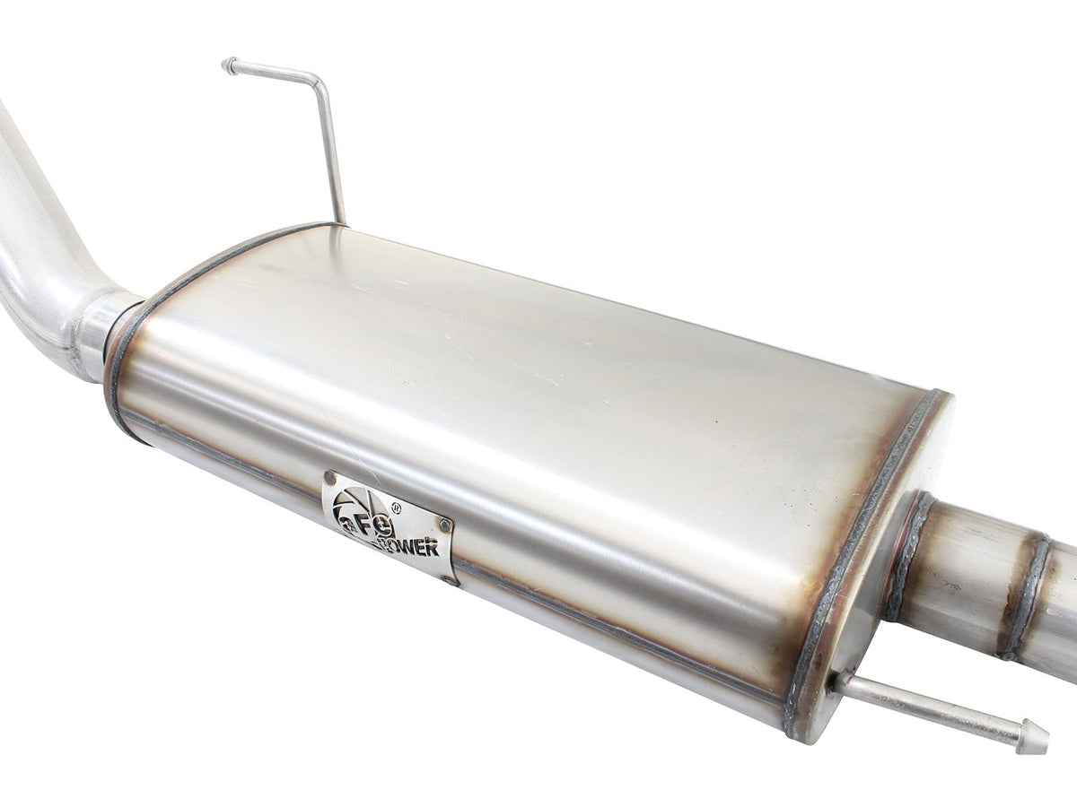 Mach Force-Xp 3 Inch to 3-1/2 Inch 409 Stainless Steel Cat-Back Exhaust w/ Tip Ford F-150 15-20 V6-2.7L (tt)/3.5L (tt) aFe Power-4