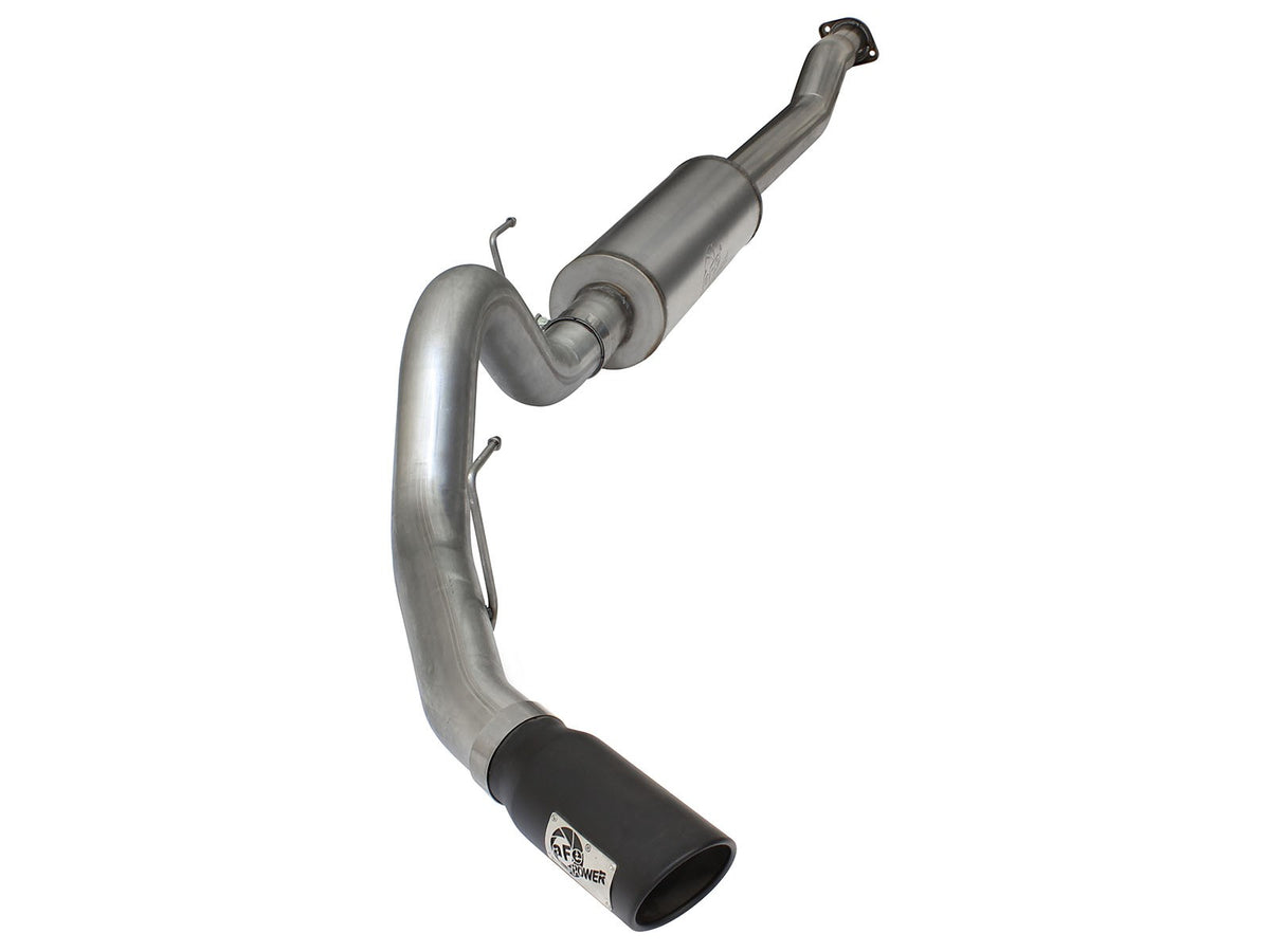 Mach Force-Xp 4 Inch Stainless Steel Cat-Back Exhaust System w/Black Tip Ford F-150 15-20 V6-2.7L (tt)/3.5L (tt) aFe Power