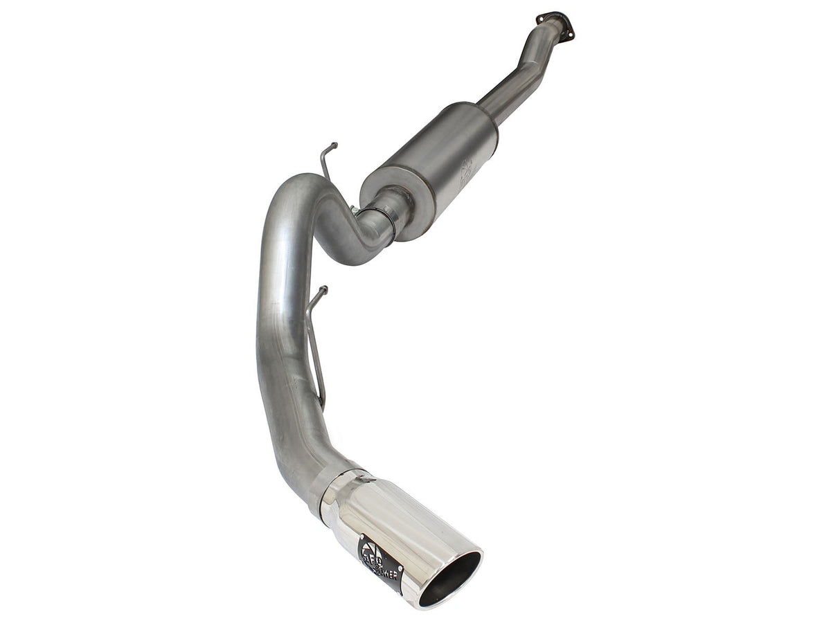 Mach Force-Xp 4 Inch 409 Stainless Steel Cat-Back Exhaust System w/Polished Tip Ford F-150 15-20 V6-2.7L (tt)/3.5L (tt) aFe Power
