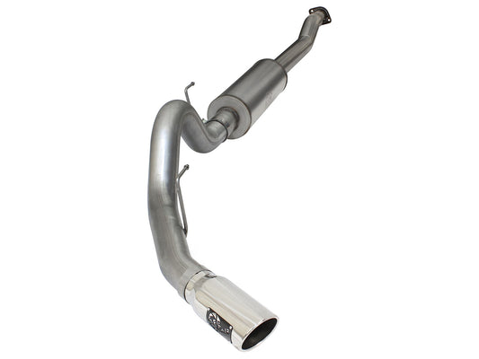 Mach Force-Xp 4 Inch 409 Stainless Steel Cat-Back Exhaust System w/Polished Tip Ford F-150 15-20 V6-2.7L (tt)/3.5L (tt) aFe Power
