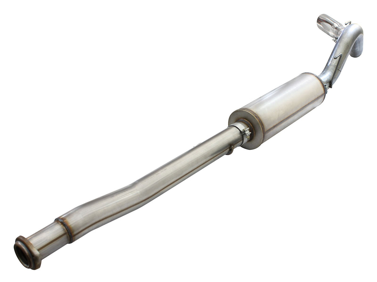 Mach Force-Xp 4 Inch 409 Stainless Steel Cat-Back Exhaust System w/Polished Tip Ford F-150 15-20 V6-2.7L (tt)/3.5L (tt) aFe Power-2