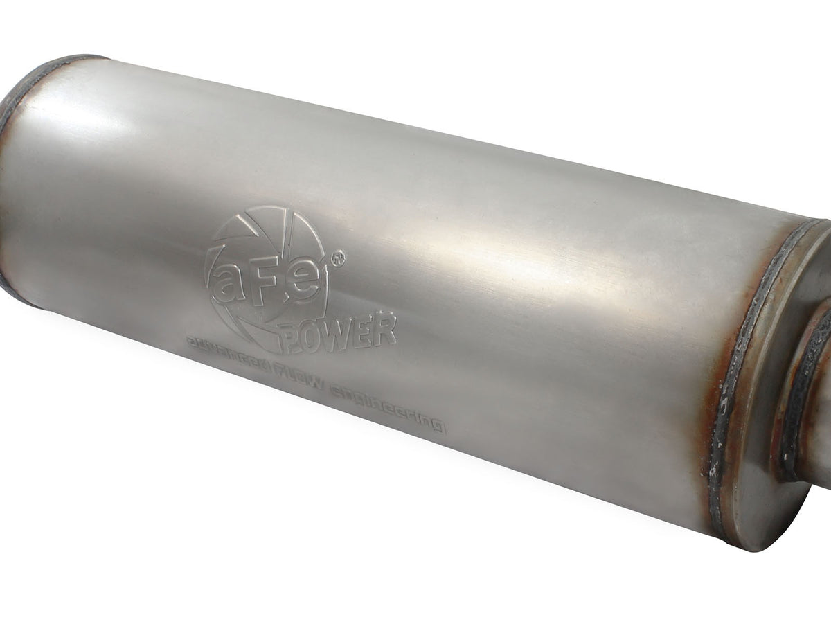 Mach Force-Xp 4 Inch 409 Stainless Steel Cat-Back Exhaust System w/Polished Tip Ford F-150 15-20 V6-2.7L (tt)/3.5L (tt) aFe Power-5