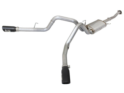 Mach Force-Xp 3 Inch 409 Stainless Steel Cat-Back Exhaust System w/ Tip Ford F-150 15-20 V6-2.7L (tt)/3.5L (tt) aFe Power-5