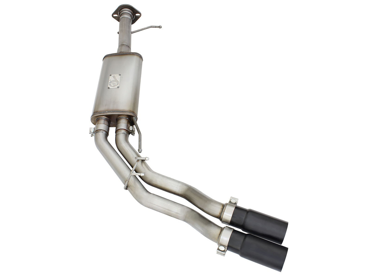 Rebel Series 3 Inch to 2-1/2 Inch 409 Stainless Steel Cat-Back Exhaust w/Black Tip Ford F-150 Raptor 10-14 V8-6.2L aFe Power-1