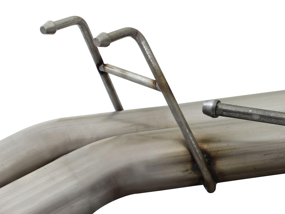 Rebel Series 3 Inch to 2-1/2 Inch 409 Stainless Steel Cat-Back Exhaust w/Black Tip Ford F-150 Raptor 10-14 V8-6.2L aFe Power-4