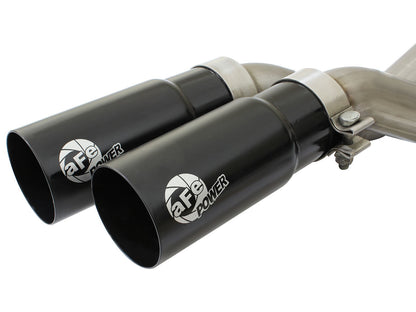 Rebel Series 3 Inch to 2-1/2 Inch 409 Stainless Steel Cat-Back Exhaust w/Black Tip Ford F-150 Raptor 10-14 V8-6.2L aFe Power-5