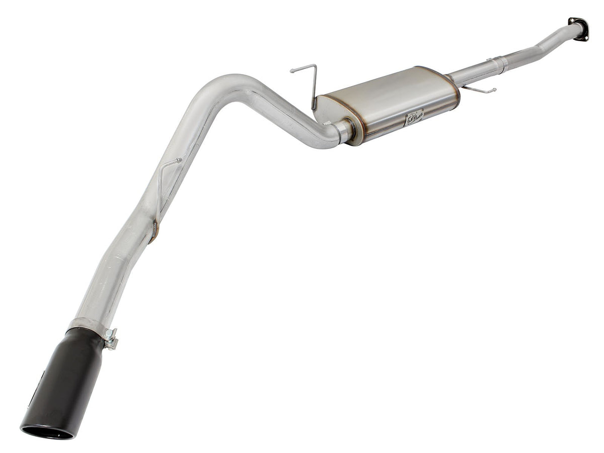 Mach Force-Xp 3 Inch to 3-1/2 Inch 409 Stainless Steel Cat-Back Exhaust w/ Tip Ford F-150 15-20 V8-5.0L aFe Power-6